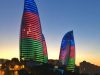 48-hours-in-Baku-Azerbaijan-Flame-Towes-Flag